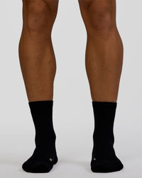 Race Fast Performance Quarter Socks - Black-Reflective | Thumbnail Index: 3
