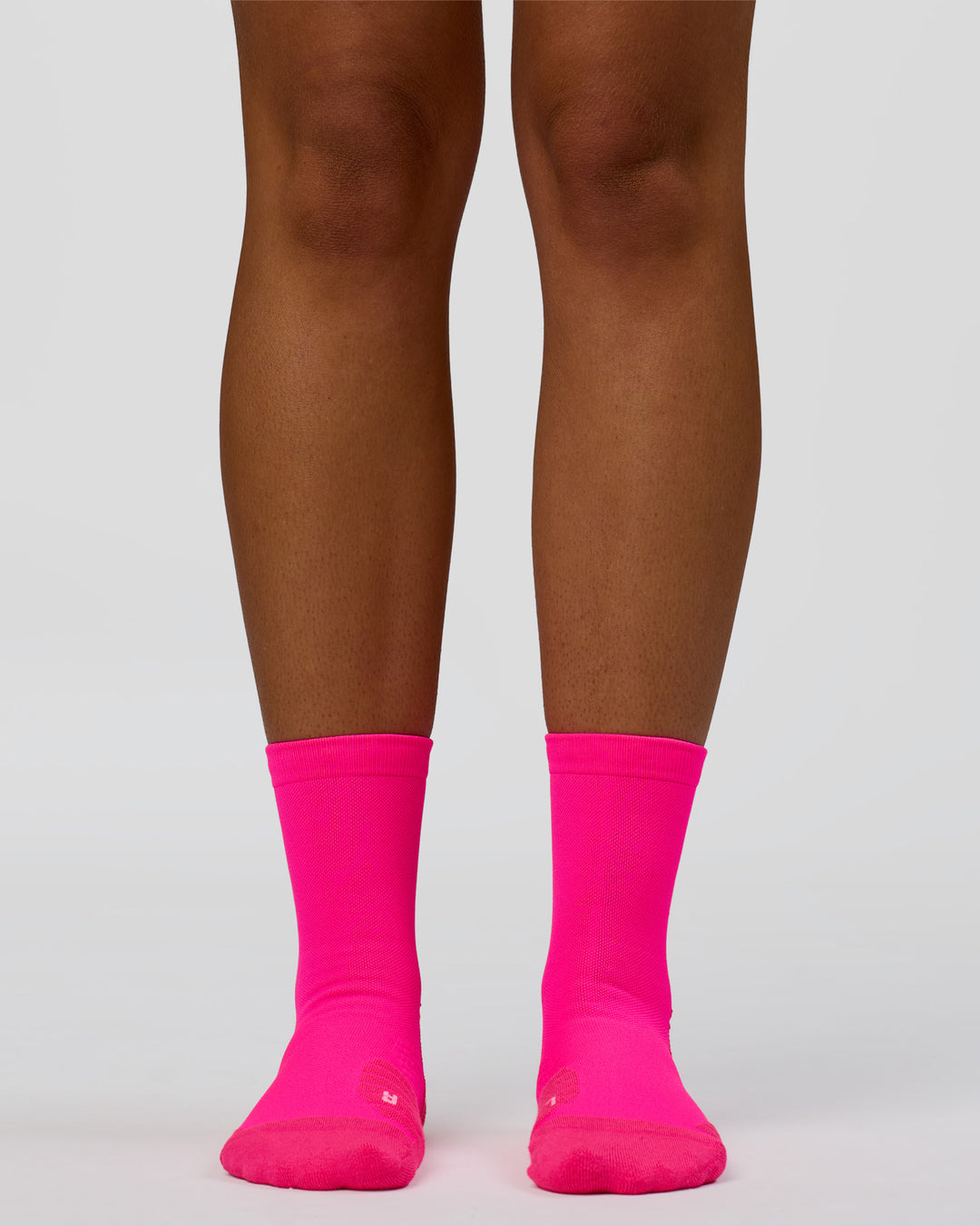 Race Performance Quarter Socks - Neon Pink-Reflective - view 4
