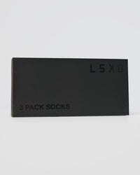 Rally Quarter Socks 3 Pack Box - White-Black-Marshmallow | Thumbnail Index: 6