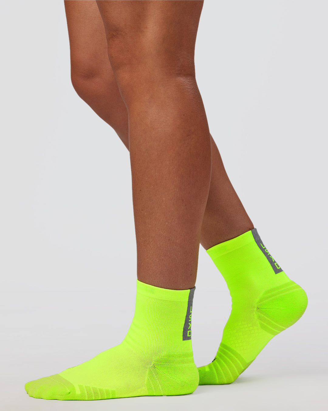Run Club Performance Quarter Socks - Lime Glo - view 2