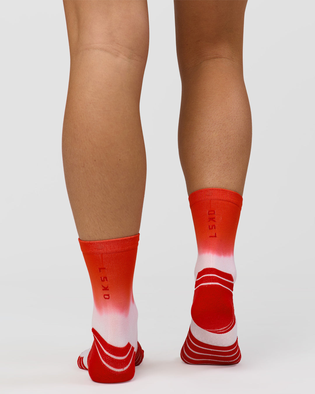 Run Performance Quarter Socks - White-Flame Ombre - view 4