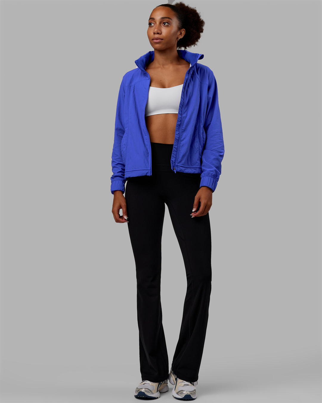 Women Wearing Barely There Jacket - Power Cobalt - view 3