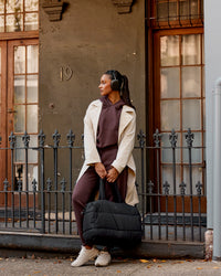 Woman wearing On the Move Trench Coat - Shale Beige | Model:Rosie | Size:S | Thumbnail Index: 3