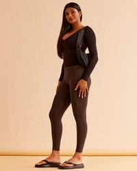 Woman wearing Vitality Long Sleeve Top - Black | Model:Nikki | Size:S | Thumbnail Index: 3