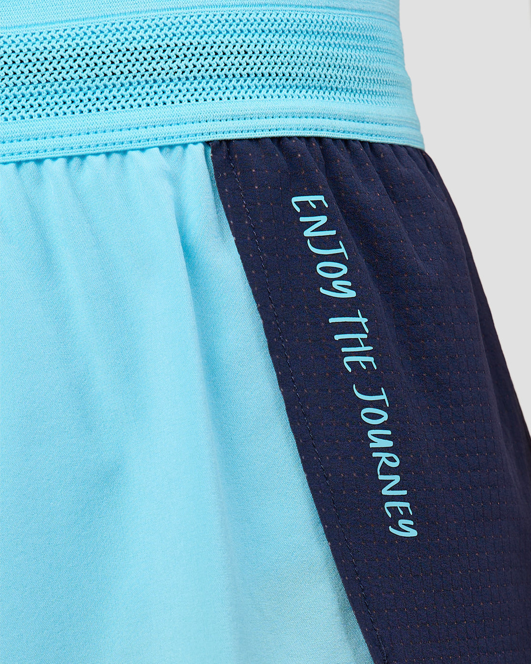 Woman wearing GG Accelerate 3" High-Rise Running Short - Future Navy-Baltic Sea | Model:Grace | Size:S - view 11