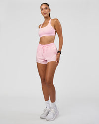 Woman wearing Accelerate 3" High-Rise Running Short - Marshmallow | Model:Rhiley | Size:S | Thumbnail Index: 5