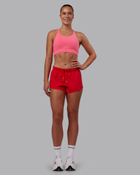 Woman wearing Accelerate Run Shorts - Scarlet | Model:Charlize | Size:S | Thumbnail Index: 5