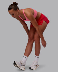 Woman wearing Accelerate Run Shorts - Scarlet | Model:Charlize | Size:S | Thumbnail Index: 4