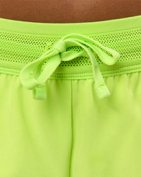 Woman wearing Accelerate 3" Mid-Rise Running Short - Hyper Green | Model:Rosie | Size:S | Thumbnail Index: 3