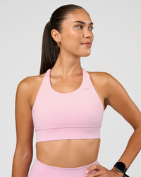Woman wearing Accelerate Sports Bra - Marshmallow | Set:true | Angle:front | Model:Rhiley | Size:S | Thumbnail Index: 0