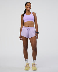 Woman wearing Accelerate Sports Bra - Pale Lilac | Model:Rica | Size:S | Thumbnail Index: 5