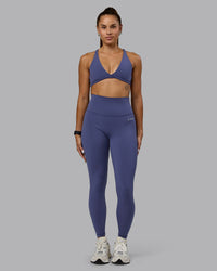 Woman wearing Agile Sports Bra - Future Dusk | Thumbnail Index: 4
