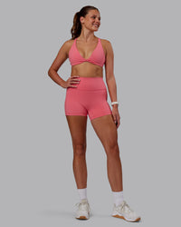 Woman wearing Agile Sports Bra - Pink Lemonade | Model:Phoebe | Size:S | Thumbnail Index: 3