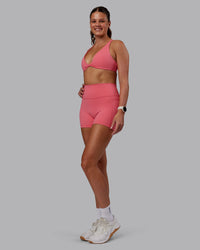 Woman wearing Agile Sports Bra - Pink Lemonade | Model:Phoebe | Size:S | Thumbnail Index: 5