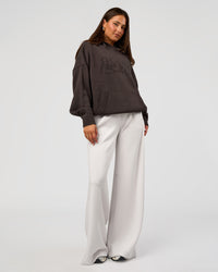 Woman wearing All Day Active Knitted Hoodie - Dark Storm | Model:Bianca | Size:S | Thumbnail Index: 6