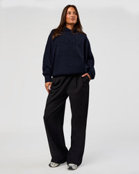 Woman wearing All Day Active Knitted Hoodie - Future Navy | Model:Bianca | Size:S | Thumbnail Index: 6