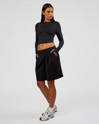 Woman wearing All Day Long Sleeve Tee - Black | Model:Ruby | Size:S | Thumbnail Index: 0