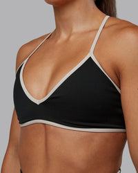 Woman wearing Ambience Sports Bra - Black-Multi | Model:Tylah | Size:S | Thumbnail Index: 3
