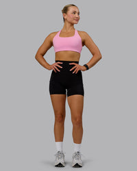 Woman wearing Aspire Sports Bra - Bubblegum | Thumbnail Index: 4