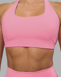 Woman wearing Aspire Sports Bra - Candy Pink | Model:Hannah | Size:S | Thumbnail Index: 1