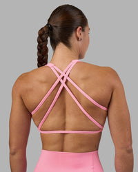 Woman wearing Aspire Sports Bra - Candy Pink | Model:Hannah | Size:S | Thumbnail Index: 3