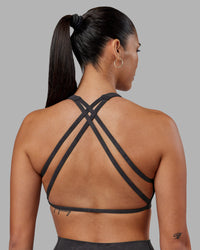 Woman wearing Aspire Sports Bra - Dark Storm Wash | Model:Rhiley | Size:S | Thumbnail Index: 6