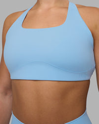 Woman wearing Aspire Sports Bra - Open Air | Model:Keisha | Size:S | Thumbnail Index: 4