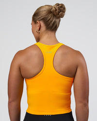 Woman wearing Be Bold Performance Tank - Zinnia | Model:Tenaya | Size:S | Thumbnail Index: 3