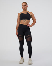 Woman wearing Be Bold Sports Bra - Black | Model:Tenaya | Size:S | Thumbnail Index: 5
