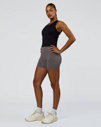 Woman wearing Bend Performance Tank - Black | Model:Rosie | Size:S | Thumbnail Index: 4