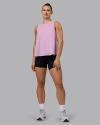 Woman wearing Breeze Training Tank - Pastel Orchid | Thumbnail Index: 6