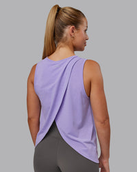 Woman wearing Breeze Training Tank - Violet Ray | Model:Hannah | Size:S | Thumbnail Index: 0