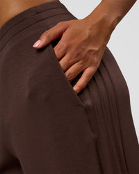 Woman wearing CF Elevate SoftTouch Pintuck Wide Leg Pant - Hot Chocolate | Model:Jordan | Size:S | Thumbnail Index: 2