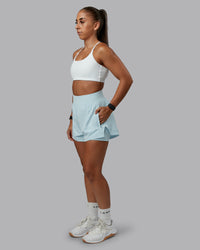 Woman wearing Challenger 3" Lined Performance Short in Skyride | Size:S | Model:Tylah | Thumbnail Index: 6