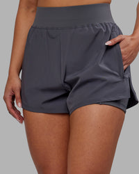 Woman wearing Challenger 3" Lined Performance Short - Dark Storm | Model:Ayla | Size:S | Thumbnail Index: 0