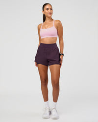 Woman wearing Challenger 3" Lined Performance Short - Midnight Plum | Model:Rhiley | Size:S | Thumbnail Index: 5