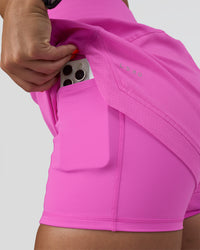 Woman wearing Challenger 3" Lined Performance Short - Ultra Fuchsia | Model:Abbey | Size:S | Thumbnail Index: 5