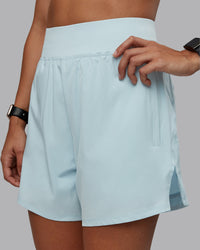 Woman wearing Challenger 5" Lined Performance Short in Skyride | Size:S | Model:Tylah | Thumbnail Index: 5