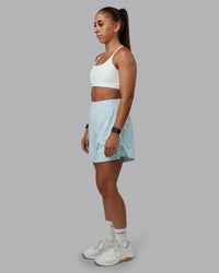 Woman wearing Challenger 5" Lined Performance Short in Skyride | Size:S | Model:Tylah | Thumbnail Index: 4
