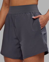 Woman wearing Challenger 5" Lined Performance Short - Dark Storm | Model:Ayla | Size:S | Thumbnail Index: 2