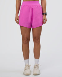 Woman wearing Challenger 5" Lined Performance Short - Ultra Fuchsia | Model:Abbey | Size:S | Thumbnail Index: 6
