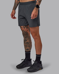 Man wearing Challenger 6" Performance Short in Dark Storm | Size:S | Thumbnail Index: 4