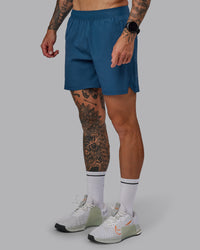 Man wearing Challenger 6" Performance Short in Indigo | Size:S | Thumbnail Index: 4