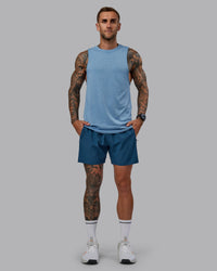 Man wearing Challenger 6" Performance Short in Indigo | Size:S | Thumbnail Index: 2