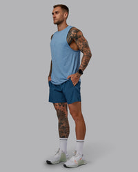 Man wearing Challenger 6" Performance Short in Indigo | Size:S | Thumbnail Index: 6