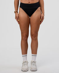 Woman wearing Elevate Sprinting Brief - Black | Model:Bree | Size:S | Thumbnail Index: 5