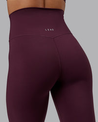 Woman wearing Elixir Ultra High-Rise Full Length Legging - Cherry Lacquer | Size:S | Thumbnail Index: 7
