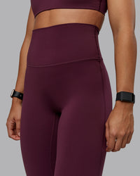 Woman wearing Elixir Ultra High-Rise Full Length Legging - Cherry Lacquer | Size:S | Thumbnail Index: 6