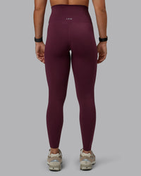 Woman wearing Elixir Ultra High-Rise Full Length Legging - Cherry Lacquer | Size:S | Thumbnail Index: 3