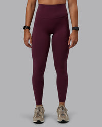 Woman wearing Elixir Ultra High-Rise Full Length Legging - Cherry Lacquer | Size:S | Thumbnail Index: 5